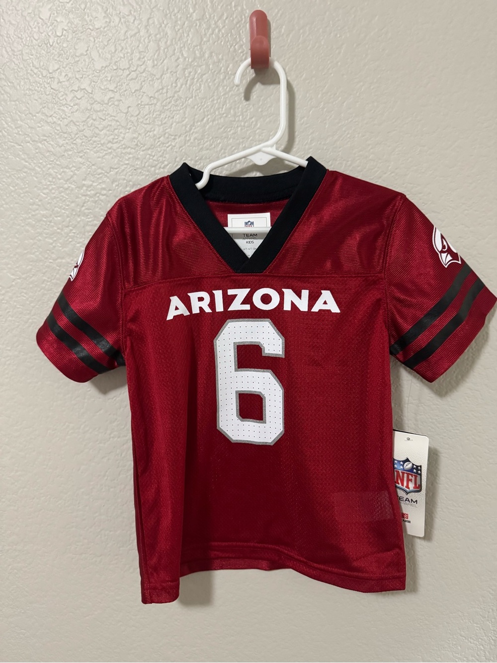 NFL Arizona Kids Maroon/Black #6 Football Jersey
